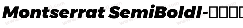 Montserrat SemiBoldl字体转换